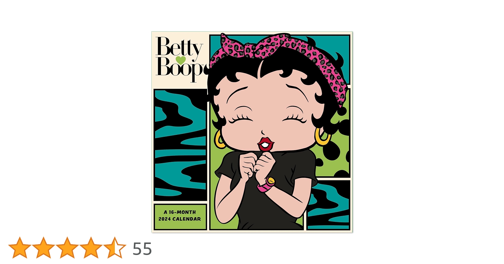 Amazon.co.jp: 2024年ベティ・ブープミニマンスリー壁掛け